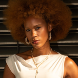 ADI OVAL BEADED HOOPS