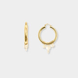 ADI BEADED DROP HOOPS