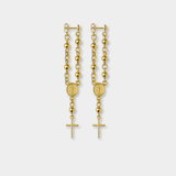 DIVINE ROSARY EARRINGS