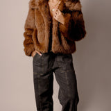 RHONDA BROWN FUR JACKET