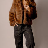 RHONDA BROWN FUR JACKET