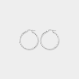 CLASSIC SILVER HOOP